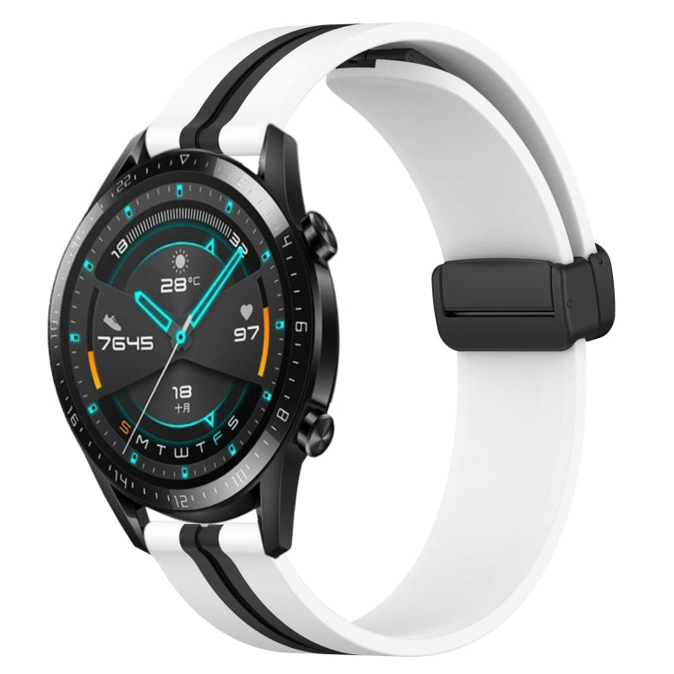 Cinturino in silicone con chiusura magnetica pieghevole da 22 mm, For Huawei Watch GT 2E, For Huawei GT2 46mm