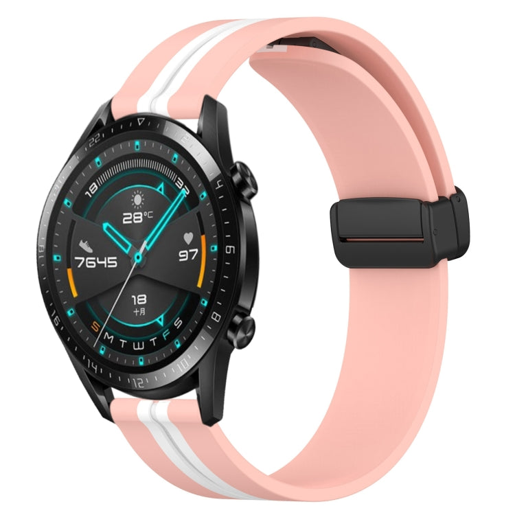 Cinturino in silicone con chiusura magnetica pieghevole da 22 mm, For Huawei Watch GT 2E, For Huawei GT2 46mm