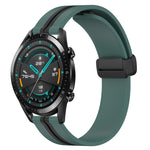 Cinturino in silicone con chiusura magnetica pieghevole da 22 mm, For Huawei Watch GT 2E, For Huawei GT2 46mm