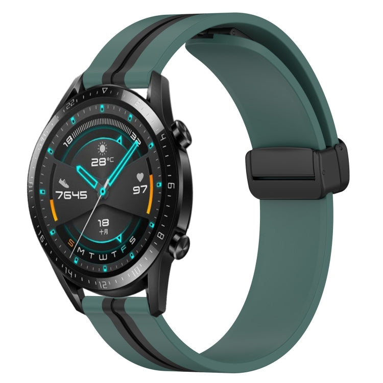 Cinturino in silicone con chiusura magnetica pieghevole da 22 mm, For Huawei Watch GT 2E, For Huawei GT2 46mm