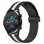 Cinturino in silicone con chiusura magnetica pieghevole da 22 mm, For Huawei Watch GT 2E, For Huawei GT2 46mm