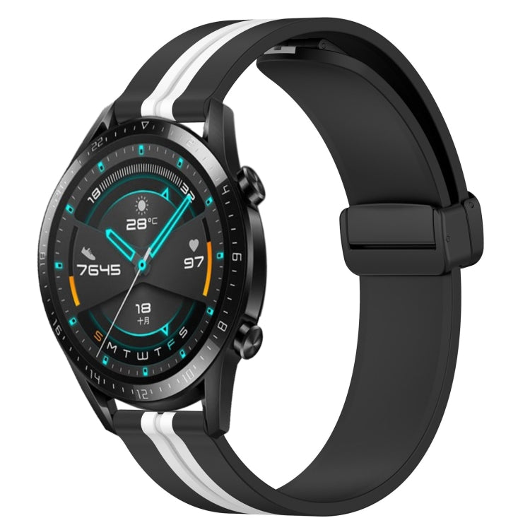 Cinturino in silicone con chiusura magnetica pieghevole da 22 mm, For Huawei Watch GT 2E, For Huawei GT2 46mm