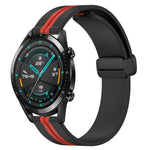 Cinturino in silicone con chiusura magnetica pieghevole da 22 mm, For Huawei Watch GT 2E, For Huawei GT2 46mm