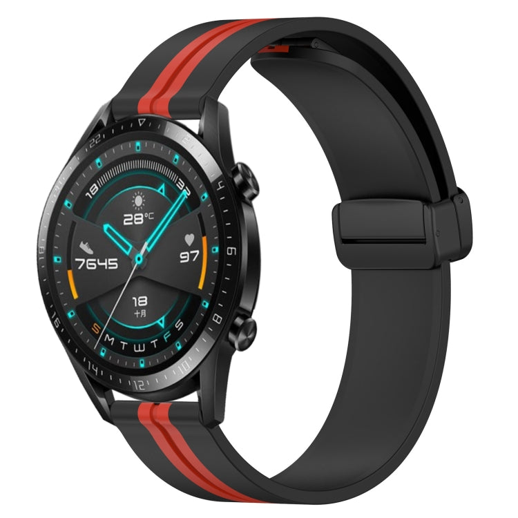 Cinturino in silicone con chiusura magnetica pieghevole da 22 mm, For Huawei Watch GT 2E, For Huawei GT2 46mm