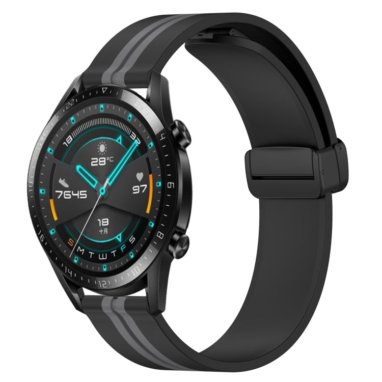 Cinturino in silicone con chiusura magnetica pieghevole da 22 mm, For Huawei Watch GT 2E, For Huawei GT2 46mm