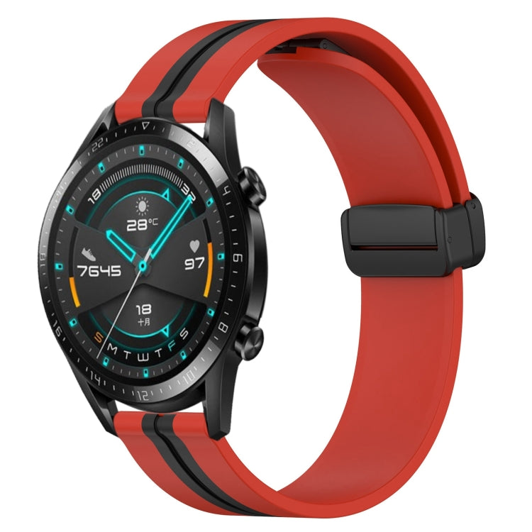 Cinturino in silicone con chiusura magnetica pieghevole da 22 mm, For Huawei Watch GT 2E, For Huawei GT2 46mm