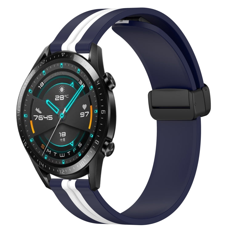 Cinturino in silicone con chiusura magnetica pieghevole da 22 mm, For Huawei Watch GT 2E, For Huawei GT2 46mm
