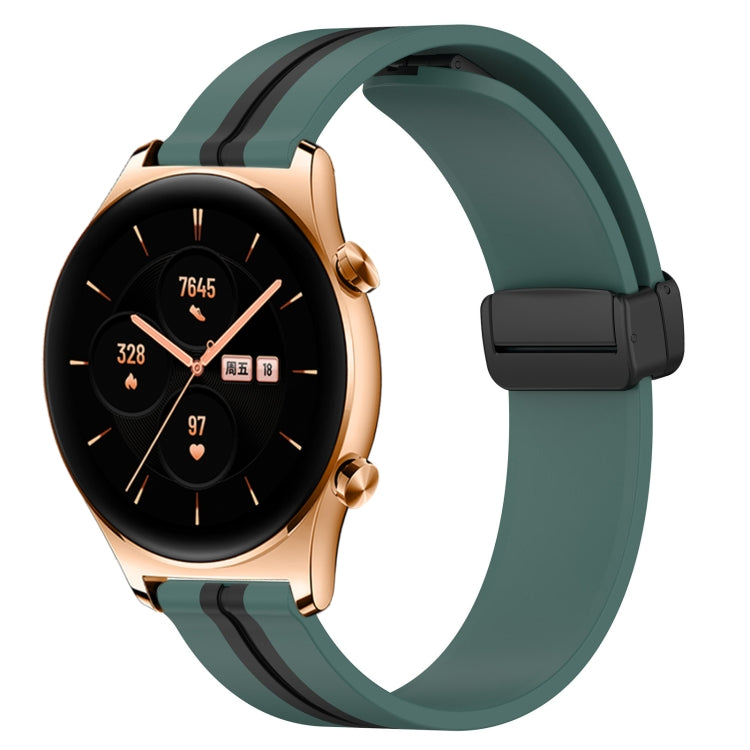 Cinturino in silicone con chiusura magnetica pieghevole da 22 mm, For Honor Watch GS 3, For Honor Watch GS Pro