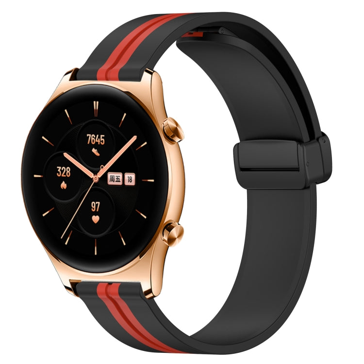 Cinturino in silicone con chiusura magnetica pieghevole da 22 mm, For Honor Watch GS 3, For Honor Watch GS Pro