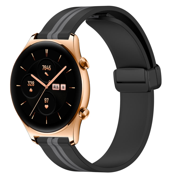 Cinturino in silicone con chiusura magnetica pieghevole da 22 mm, For Honor Watch GS 3, For Honor Watch GS Pro