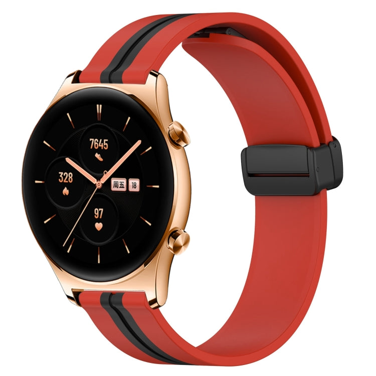 Cinturino in silicone con chiusura magnetica pieghevole da 22 mm, For Honor Watch GS 3, For Honor Watch GS Pro