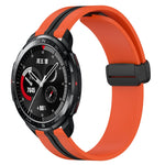 Cinturino in silicone con chiusura magnetica pieghevole da 22 mm, For Honor Watch GS 3, For Honor Watch GS Pro