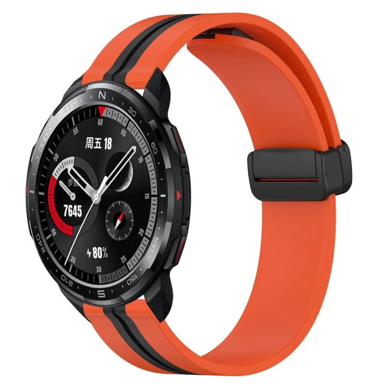 Cinturino in silicone con chiusura magnetica pieghevole da 22 mm, For Honor Watch GS 3, For Honor Watch GS Pro