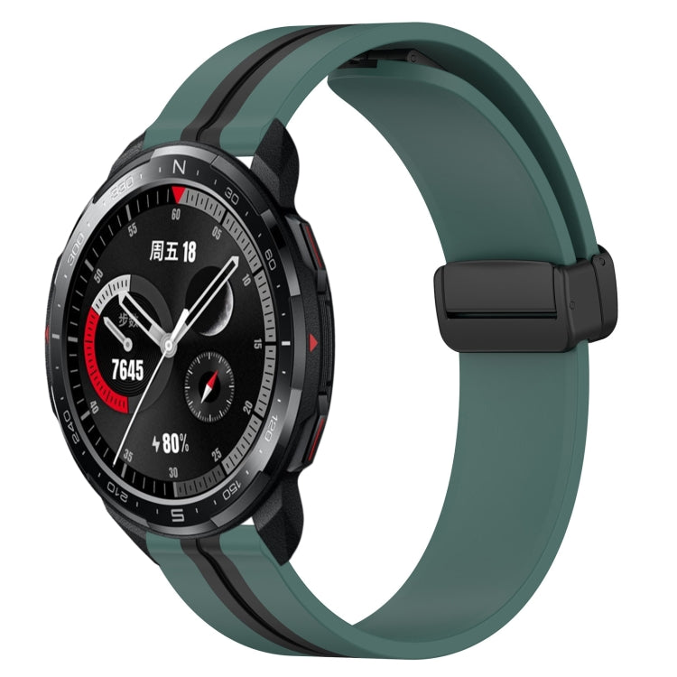 Cinturino in silicone con chiusura magnetica pieghevole da 22 mm, For Honor Watch GS 3, For Honor Watch GS Pro