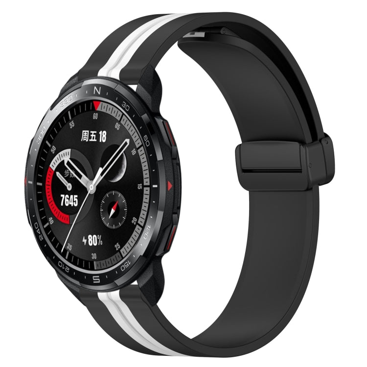 Cinturino in silicone con chiusura magnetica pieghevole da 22 mm, For Honor Watch GS 3, For Honor Watch GS Pro
