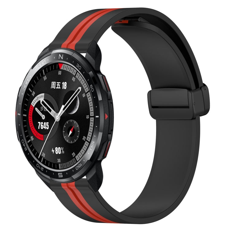 Cinturino in silicone con chiusura magnetica pieghevole da 22 mm, For Honor Watch GS 3, For Honor Watch GS Pro