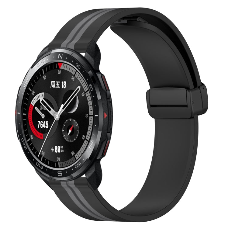 Cinturino in silicone con chiusura magnetica pieghevole da 22 mm, For Honor Watch GS 3, For Honor Watch GS Pro