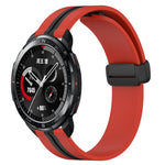 Cinturino in silicone con chiusura magnetica pieghevole da 22 mm, For Honor Watch GS 3, For Honor Watch GS Pro