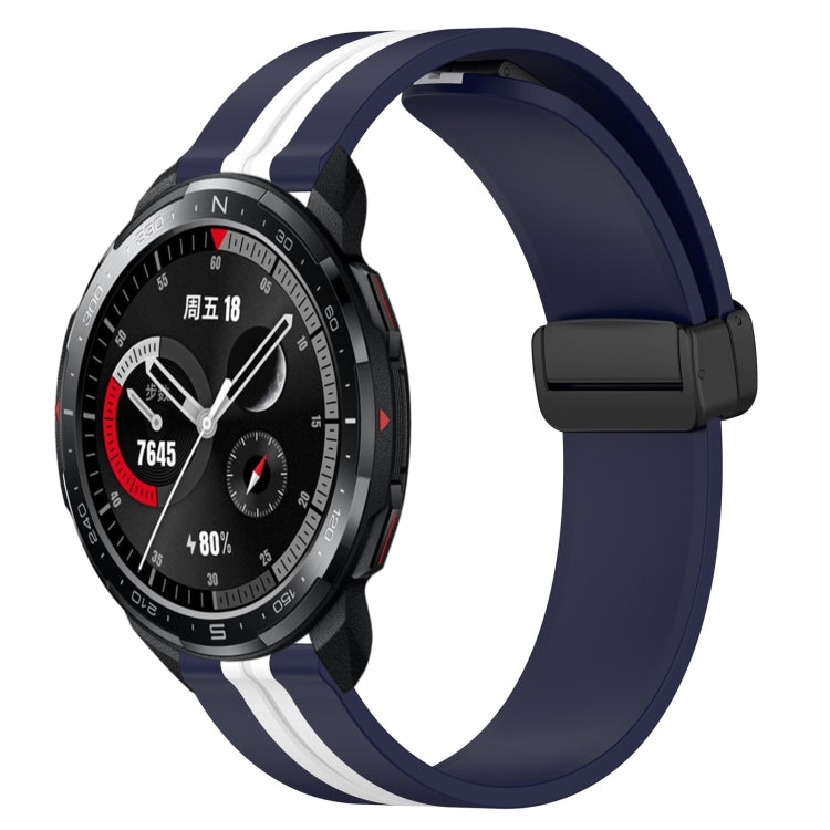 Cinturino in silicone con chiusura magnetica pieghevole da 22 mm, For Honor Watch GS 3, For Honor Watch GS Pro