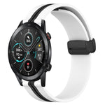 Cinturino in silicone con chiusura magnetica pieghevole da 22 mm, For Honor Magic Watch 2 46mm, For Honor Watch Dream