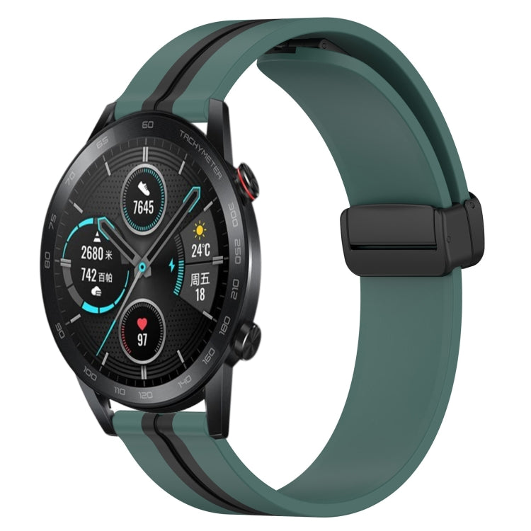 Cinturino in silicone con chiusura magnetica pieghevole da 22 mm, For Honor Magic Watch 2 46mm, For Honor Watch Dream