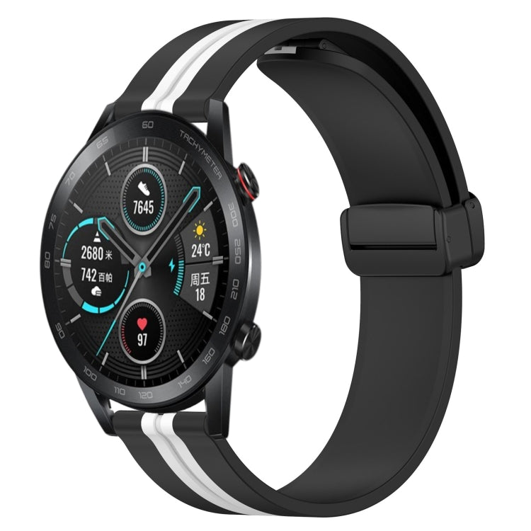 Cinturino in silicone con chiusura magnetica pieghevole da 22 mm, For Honor Magic Watch 2 46mm, For Honor Watch Dream