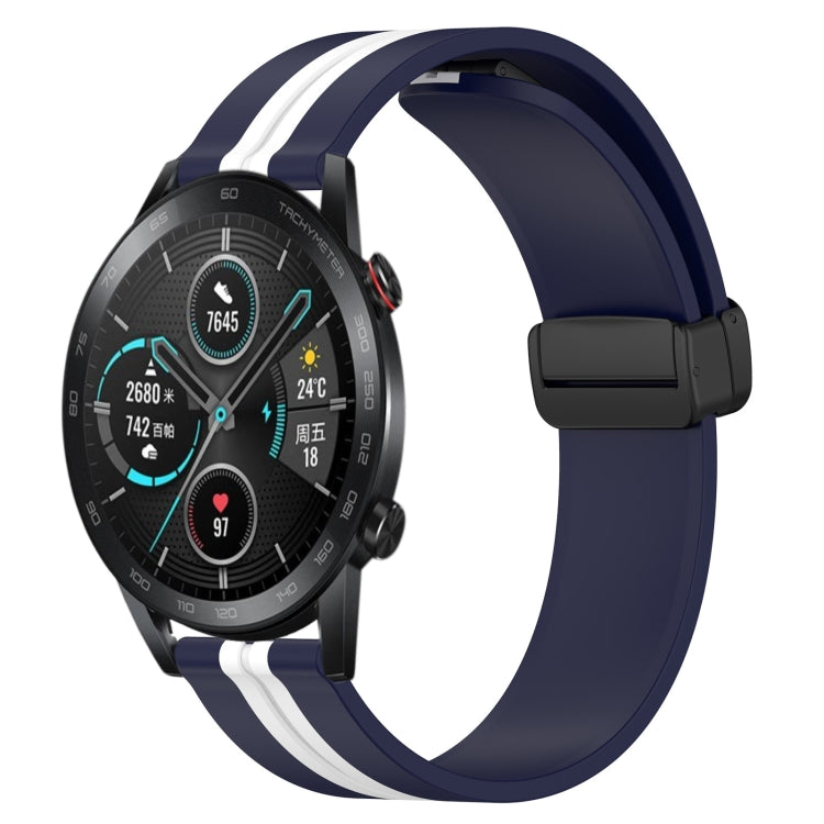 Cinturino in silicone con chiusura magnetica pieghevole da 22 mm, For Honor Magic Watch 2 46mm, For Honor Watch Dream