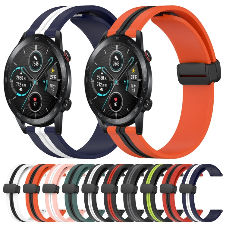 Cinturino in silicone con chiusura magnetica pieghevole da 22 mm, For Honor Magic Watch 2 46mm, For Honor Watch Dream