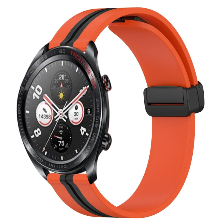 Cinturino in silicone con chiusura magnetica pieghevole da 22 mm, For Honor Magic Watch 2 46mm, For Honor Watch Dream