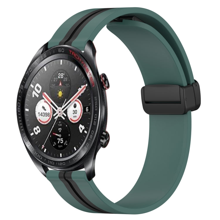 Cinturino in silicone con chiusura magnetica pieghevole da 22 mm, For Honor Magic Watch 2 46mm, For Honor Watch Dream