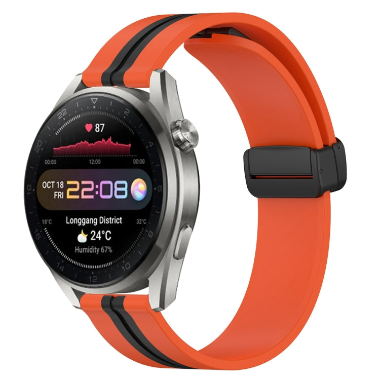 Cinturino in silicone con chiusura magnetica pieghevole da 22 mm, For Huawei Watch 3 Pro New