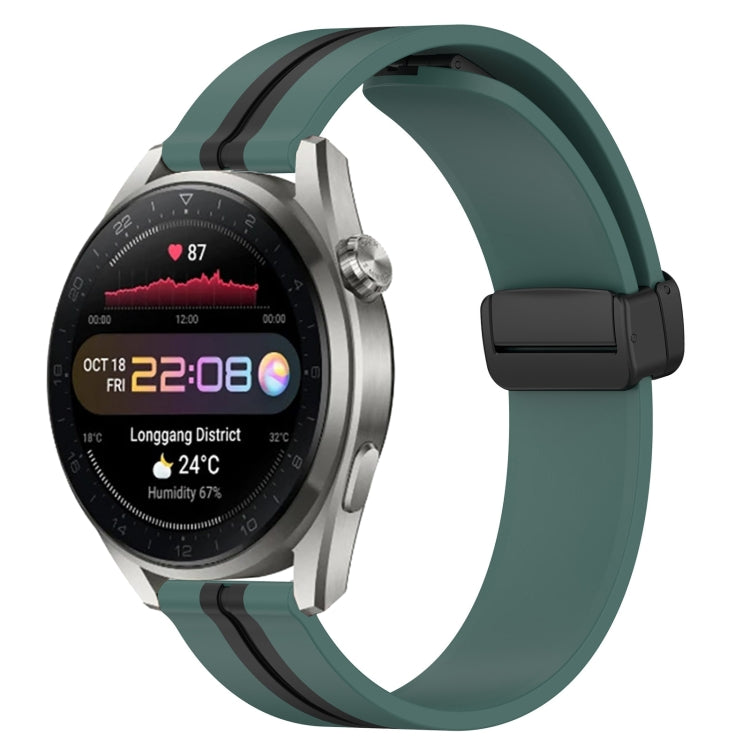 Cinturino in silicone con chiusura magnetica pieghevole da 22 mm, For Huawei Watch 3 Pro New