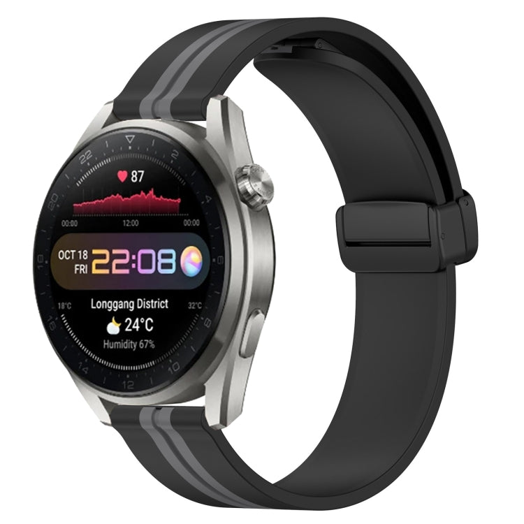 Cinturino in silicone con chiusura magnetica pieghevole da 22 mm, For Huawei Watch 3 Pro New