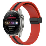 Cinturino in silicone con chiusura magnetica pieghevole da 22 mm, For Huawei Watch 3 Pro New
