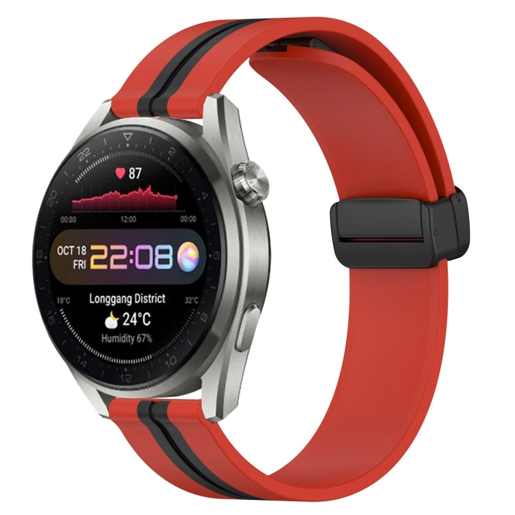 Cinturino in silicone con chiusura magnetica pieghevole da 22 mm, For Huawei Watch 3 Pro New
