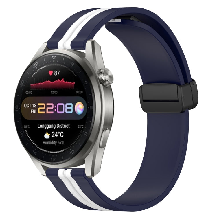 Cinturino in silicone con chiusura magnetica pieghevole da 22 mm, For Huawei Watch 3 Pro New