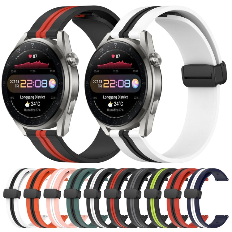 Cinturino in silicone con chiusura magnetica pieghevole da 22 mm, For Huawei Watch 3 Pro New