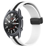 Cinturino in silicone con chiusura magnetica pieghevole da 22 mm, For Samsung Galaxy Watch3 45mm, For Samsung Galaxy Watch 46mm