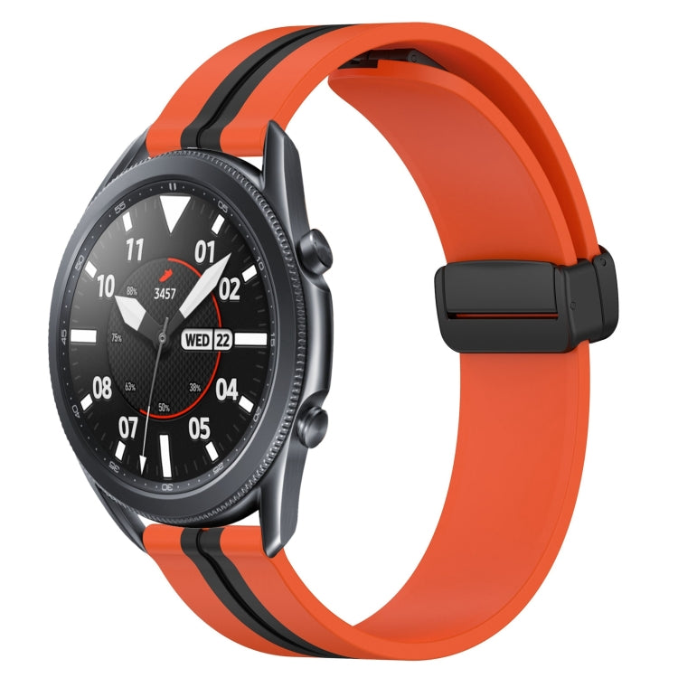 Cinturino in silicone con chiusura magnetica pieghevole da 22 mm, For Samsung Galaxy Watch3 45mm, For Samsung Galaxy Watch 46mm