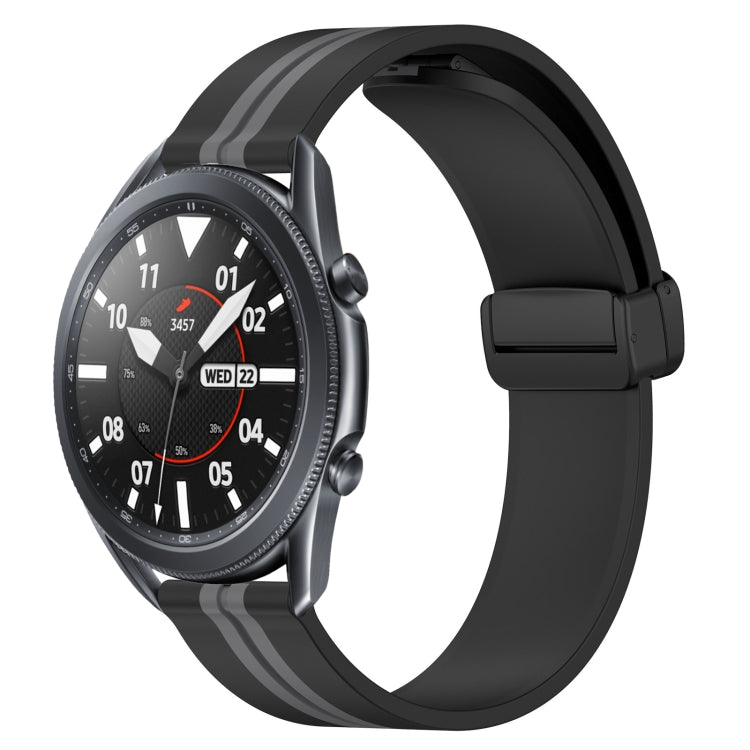 Cinturino in silicone con chiusura magnetica pieghevole da 22 mm, For Samsung Galaxy Watch3 45mm, For Samsung Galaxy Watch 46mm