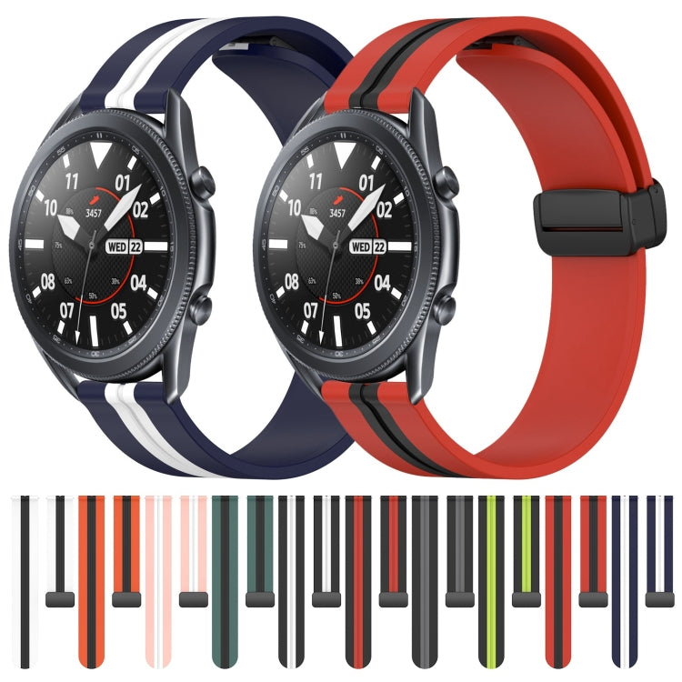 Cinturino in silicone con chiusura magnetica pieghevole da 22 mm, For Samsung Galaxy Watch3 45mm, For Samsung Galaxy Watch 46mm