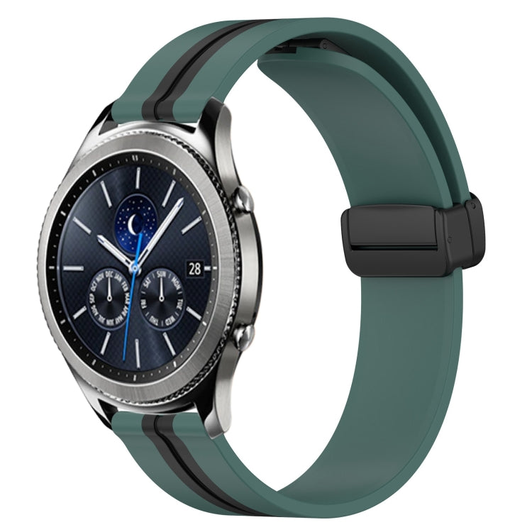 Cinturino in silicone con chiusura magnetica pieghevole da 22 mm, For Samsung Gear S3 Classic, For Samsung Gear S3 Frontier