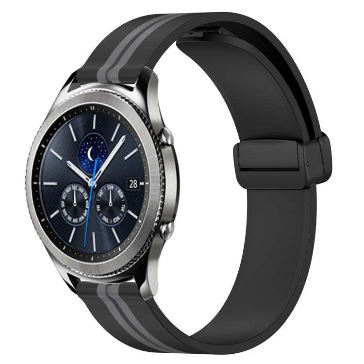Cinturino in silicone con chiusura magnetica pieghevole da 22 mm, For Samsung Gear S3 Classic, For Samsung Gear S3 Frontier