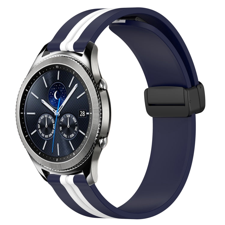 Cinturino in silicone con chiusura magnetica pieghevole da 22 mm, For Samsung Gear S3 Classic, For Samsung Gear S3 Frontier