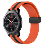 Cinturino in silicone con chiusura magnetica pieghevole da 22 mm, For Samsung Gear S3 Classic, For Samsung Gear S3 Frontier