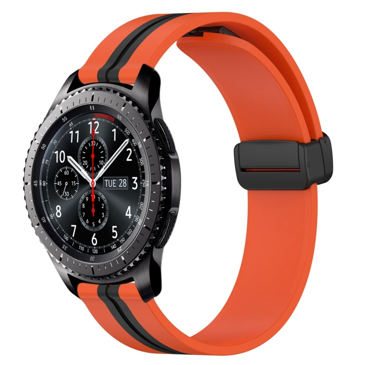 Cinturino in silicone con chiusura magnetica pieghevole da 22 mm, For Samsung Gear S3 Classic, For Samsung Gear S3 Frontier