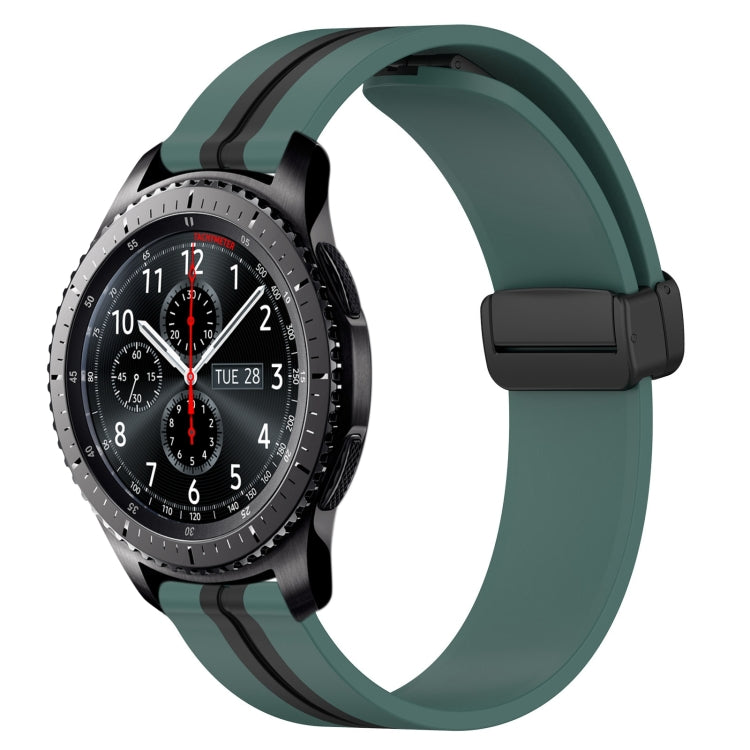 Cinturino in silicone con chiusura magnetica pieghevole da 22 mm, For Samsung Gear S3 Classic, For Samsung Gear S3 Frontier