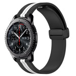 Cinturino in silicone con chiusura magnetica pieghevole da 22 mm, For Samsung Gear S3 Classic, For Samsung Gear S3 Frontier
