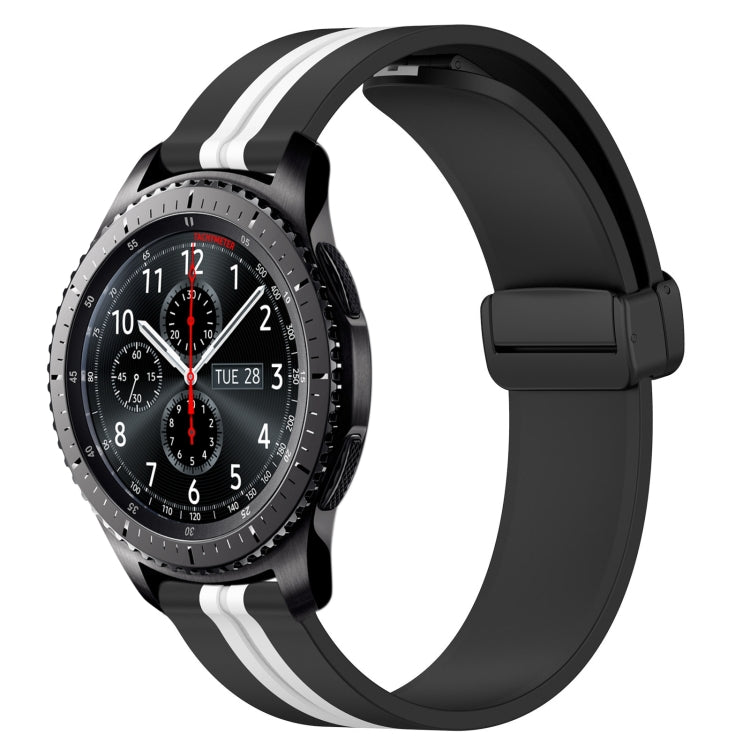 Cinturino in silicone con chiusura magnetica pieghevole da 22 mm, For Samsung Gear S3 Classic, For Samsung Gear S3 Frontier