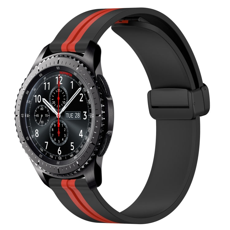 Cinturino in silicone con chiusura magnetica pieghevole da 22 mm, For Samsung Gear S3 Classic, For Samsung Gear S3 Frontier